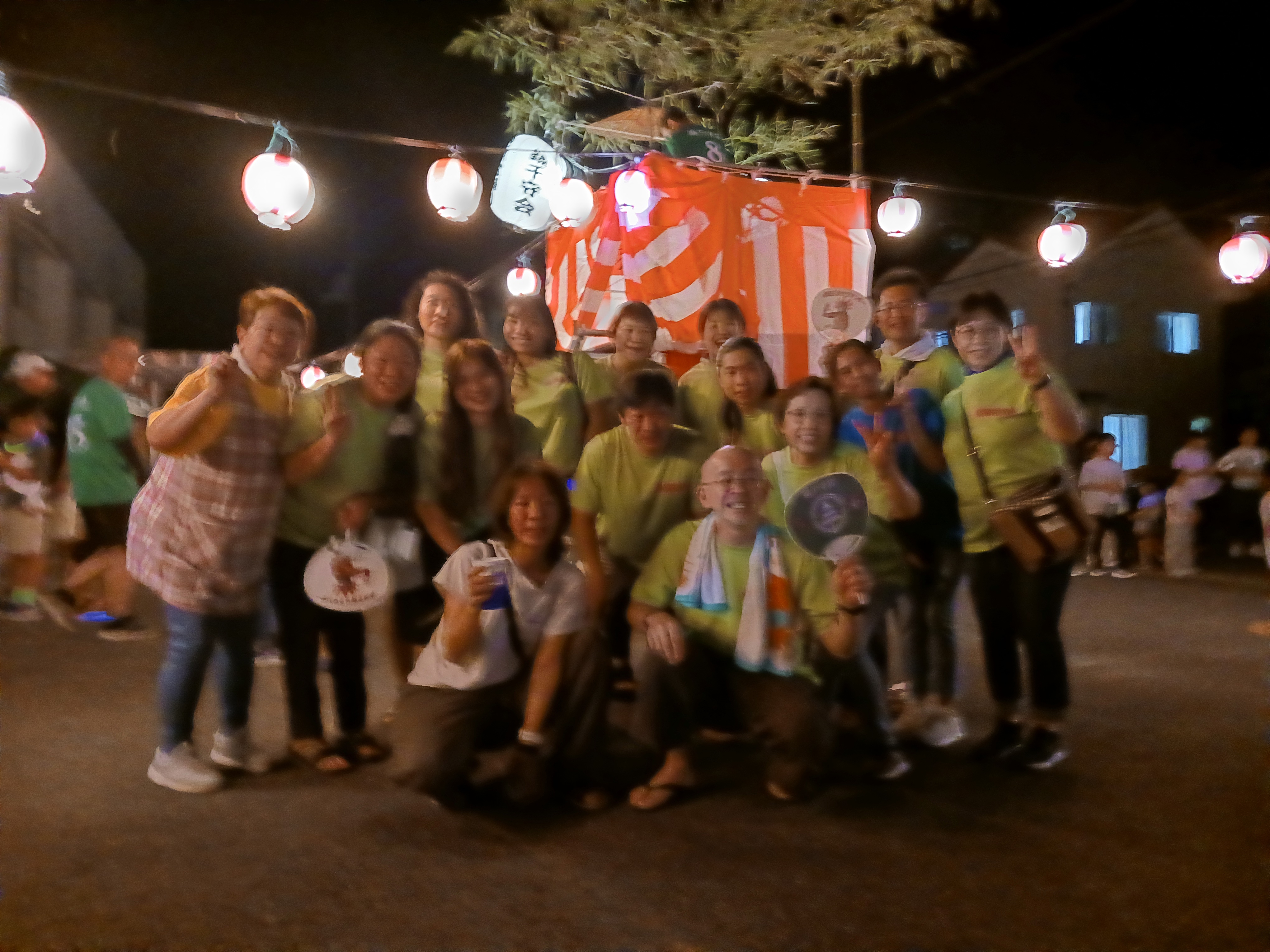 広瀬地区の盆踊りに参加しました。